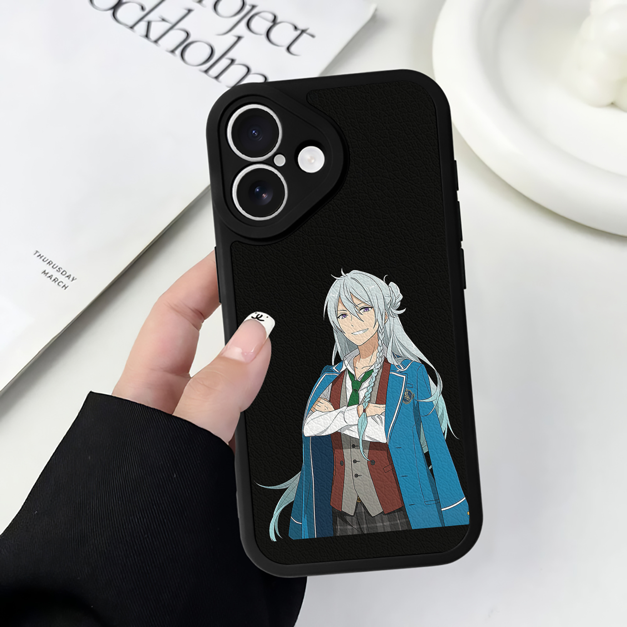（画像用） あんさんぶるスターズ! Ensemble Stars 【iPhone 16シリーズ対応】シリコンスマホケース（レザー調） 材質：シリコン